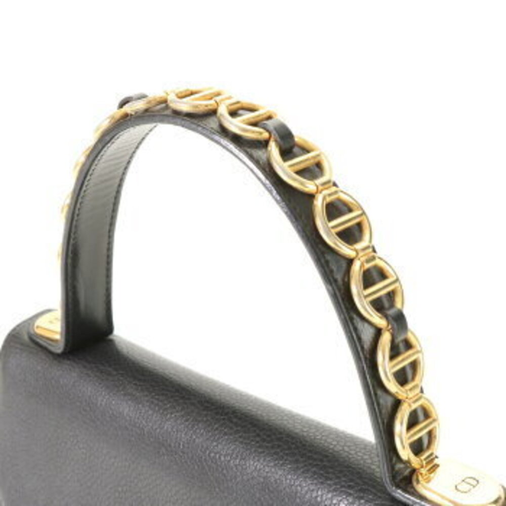 Dior tote crossbody handbag bag Christian leather High shoulder - Picture 5 of 14